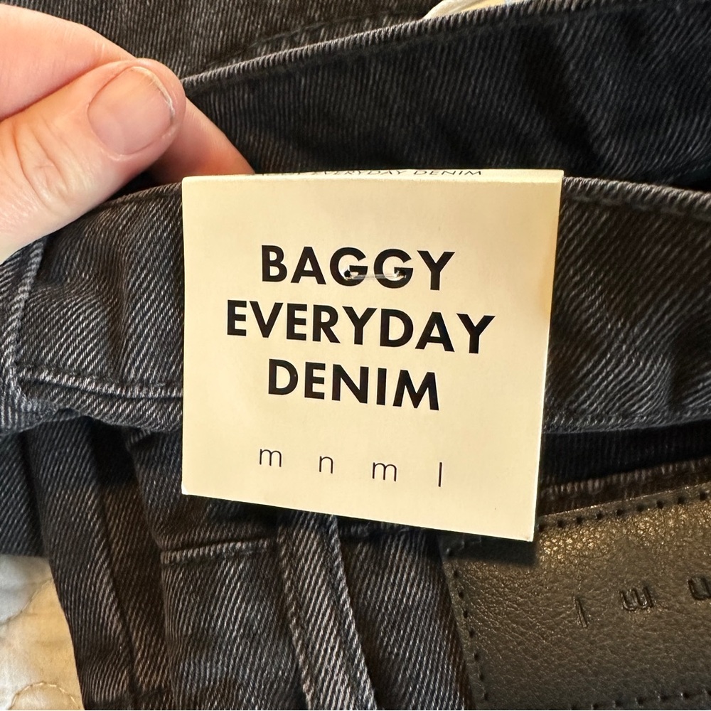 Mnml baggy everyday jeans. New with tags. NWT. Vintage black. 34 x 30 - Picture 7 of 11